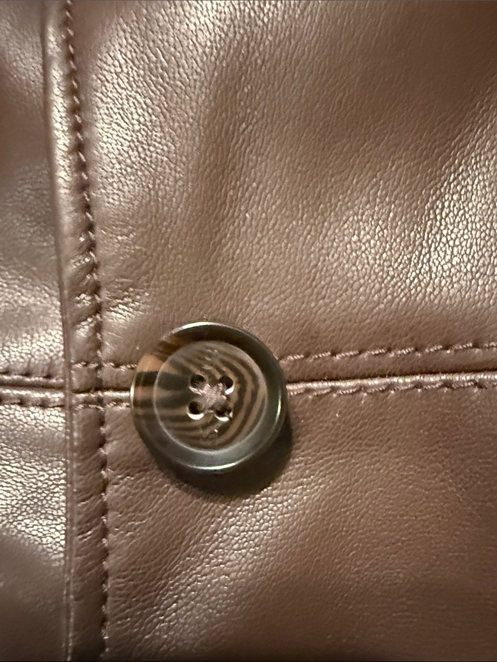 Banana Republic Dark Brown Leather Single-Button Blazer - Picture 13 of 13